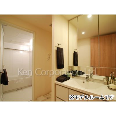 洗面設備　同タイプ3階のお部屋を撮影。仕様が異なることがあります。