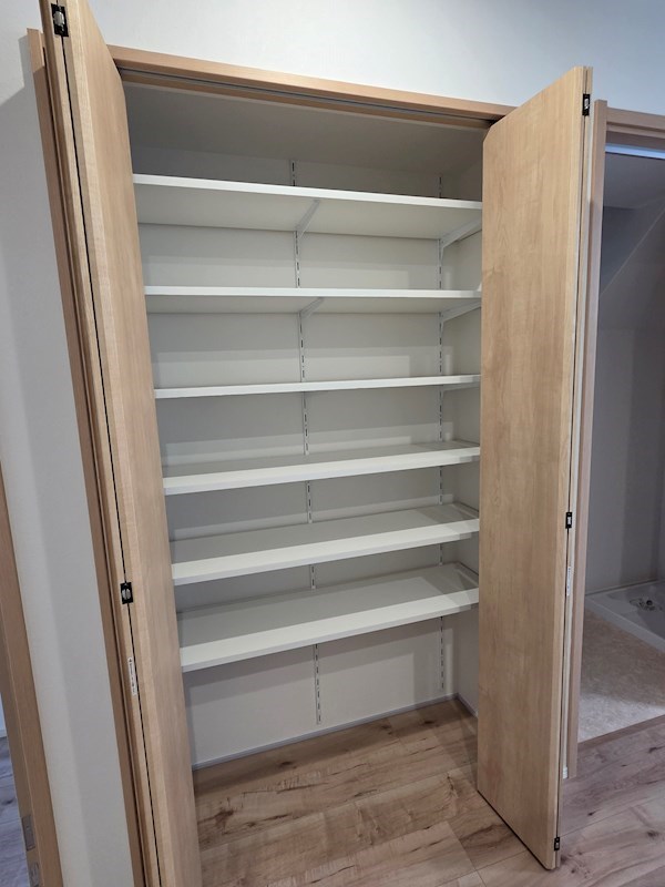 収納　リビングの収納♪在庫がいっぱい収納できます♪