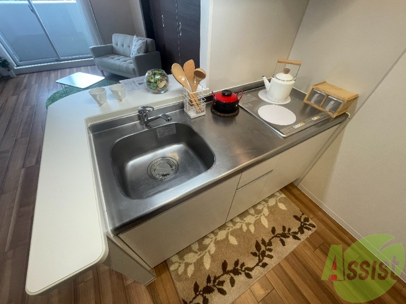 キッチン　ＩＨのキッチンなので、安心してお料理出来そうですね。