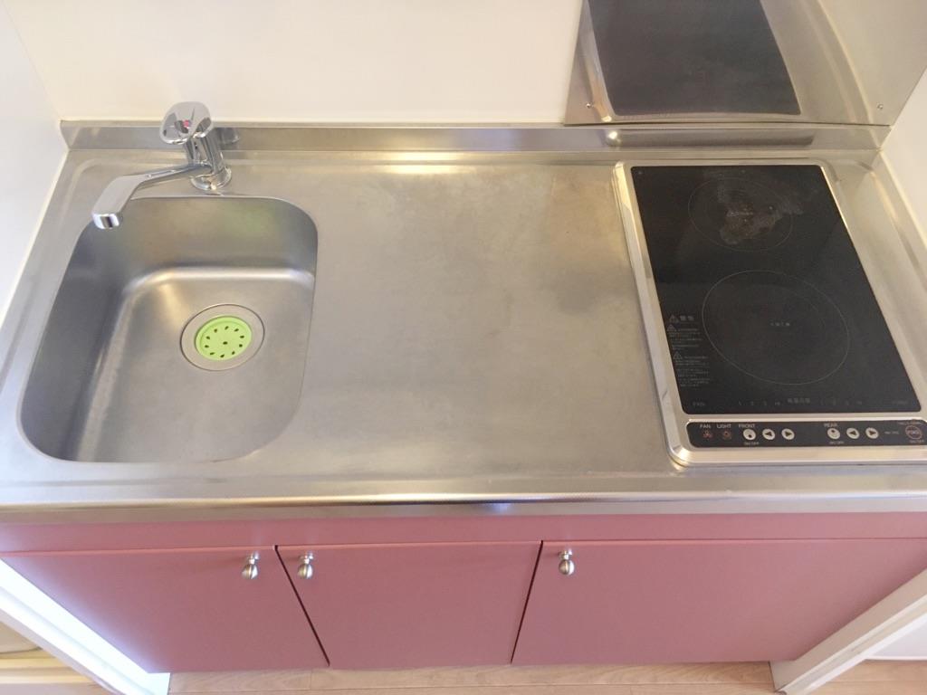 キッチン　2口電気コンロ