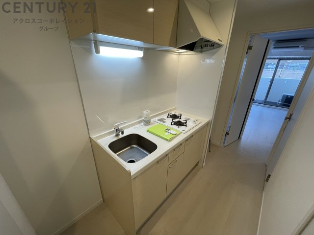 キッチン　2口ガスコンロ付きのシステムキッチン☆