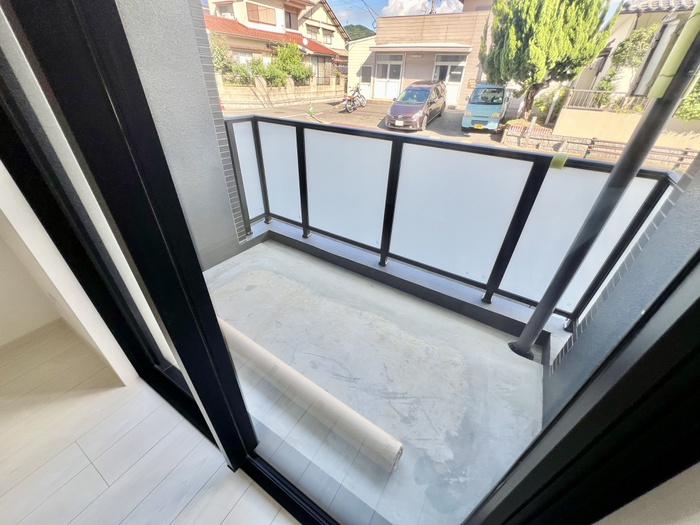 バルコニー　モデルルームの写真です。