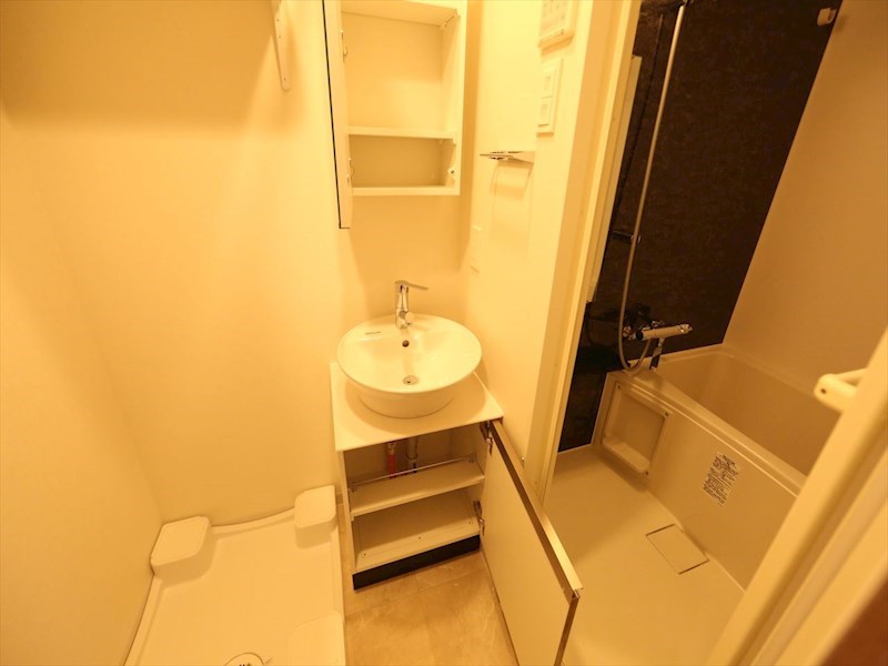 洗面設備　脱衣所　独立洗面台　室内洗濯機置き場