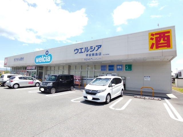 ドラックストア　ウエルシア甲斐敷島店　徒歩１９分（ドラッグストア）まで1500m