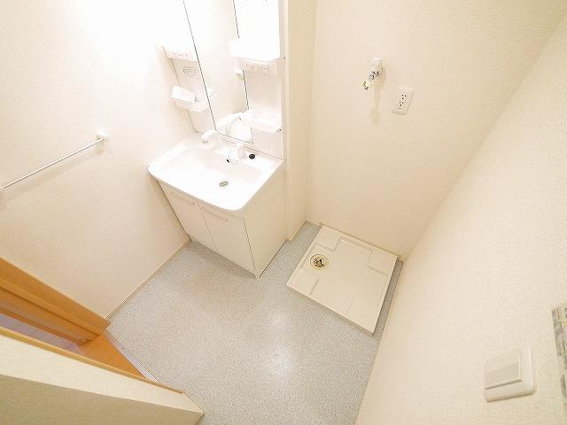 洗面設備　広い洗面スペース