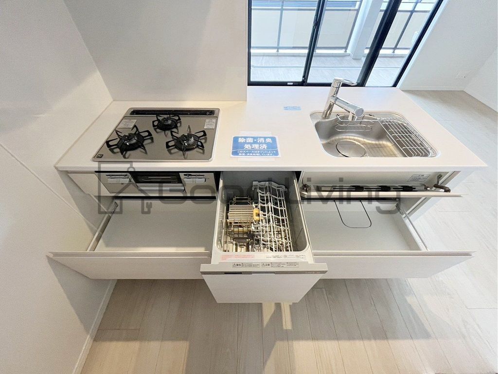 キッチン　食洗器があるのでらくらく時短お片付け