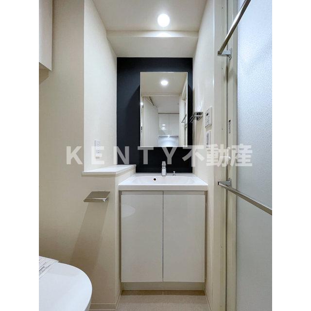 洗面設備　広い洗面スペース