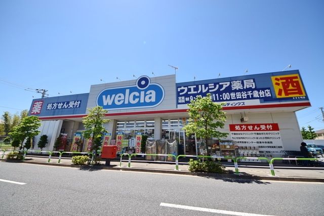 ドラックストア　ウエルシア薬局世田谷千歳台店（ドラッグストア）まで834m