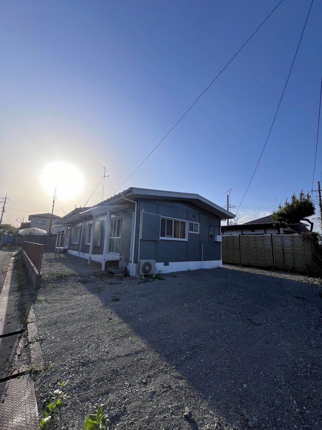 建物外観　広々とした平屋です。