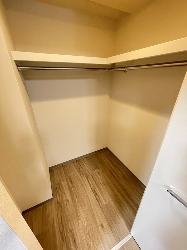 収納　ウォークイン。収納スペースはお任せください。