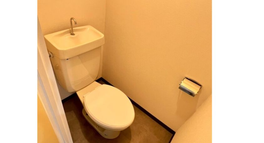 トイレ　ゆったりとした空間のトイレです