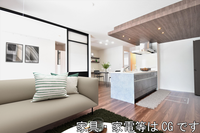 居室・リビング　家具家電はイメージです。