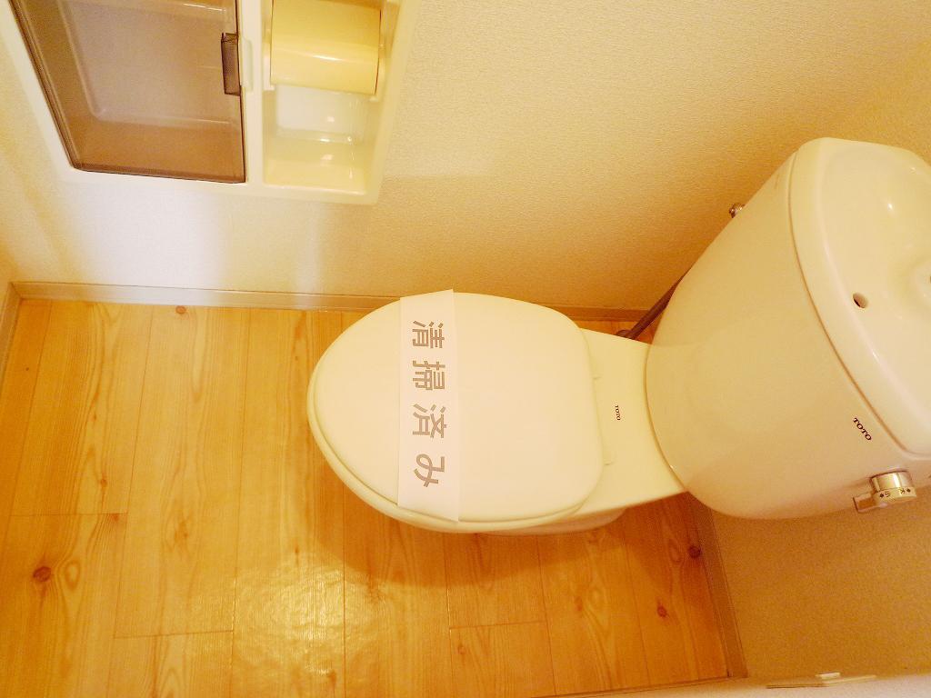 トイレ　実際は温水シャワー付トイレです　　写真は反転タイプの101号