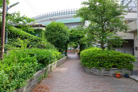 公園　谷端川北緑道（公園）まで649m