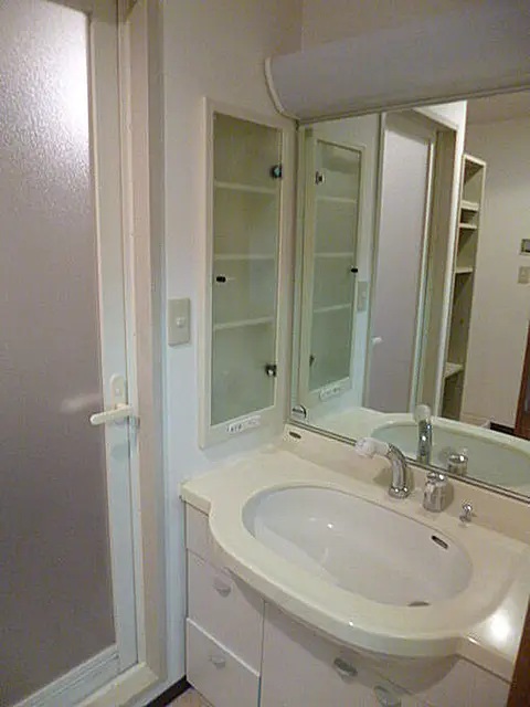 洗面設備　※同建物の別のお部屋の写真です。