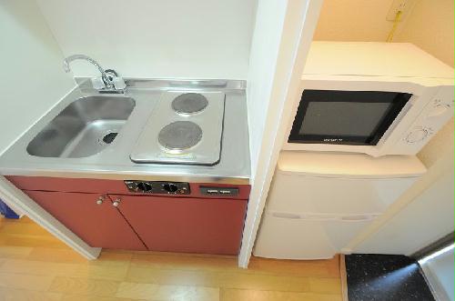 キッチン　部屋によっては家具家電が付いておりません