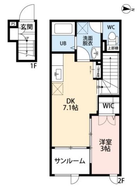 CB桜ヶ丘テソロの間取り写真