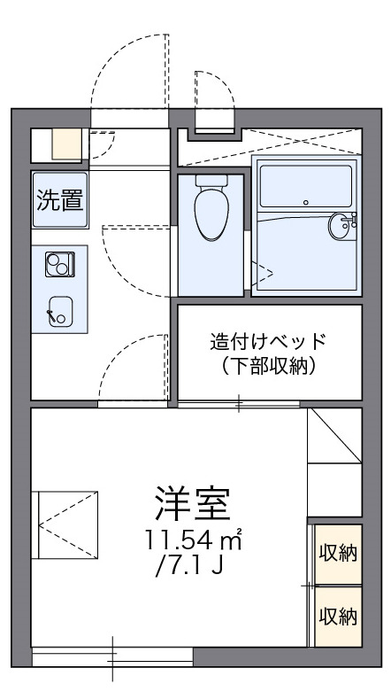 レオパレス栄の間取り写真