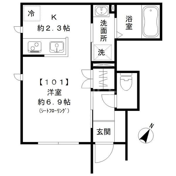 saule 新都心の間取り写真