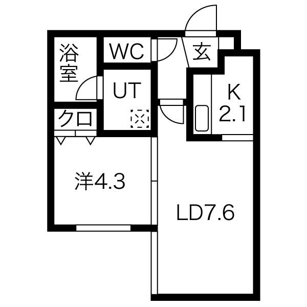 地下鉄東豊線 月寒中央駅 徒歩1分 5階建 築16年の間取り写真