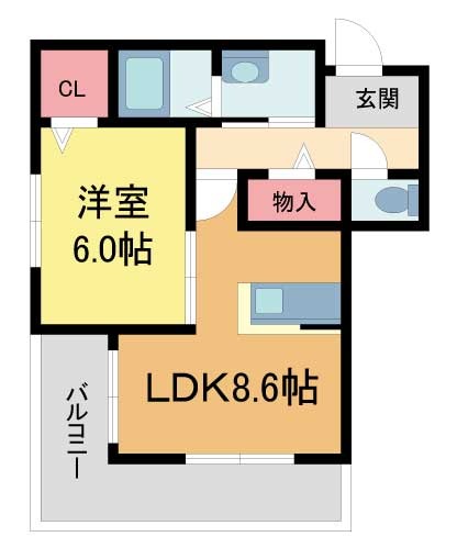 シャーメゾン池田旭丘EASTの間取り写真