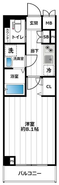 ＪＲ京浜東北線 東十条駅 徒歩10分 6階建 築5年の間取り写真