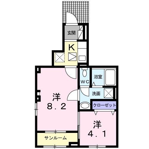 グラースジュネスの間取り写真