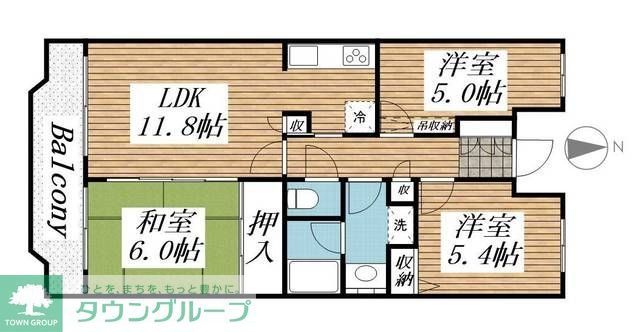 クレールメゾンの間取り写真