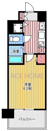 プレサンス難波元町の間取り写真