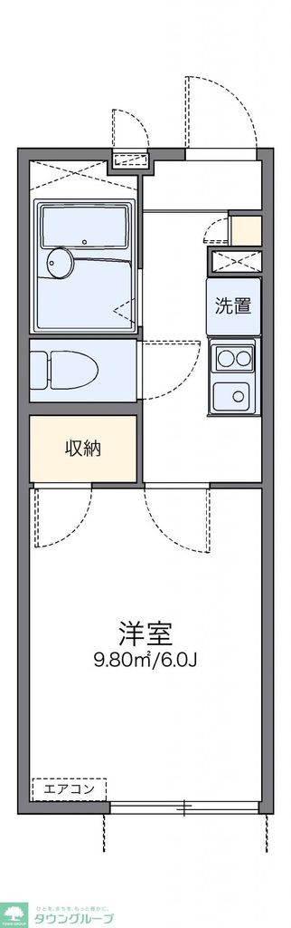 レオパレスハマメリスの間取り写真