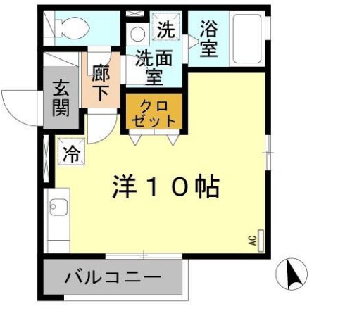 アミティハイツ A棟の間取り写真
