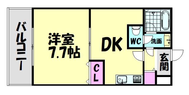 ボナール鳳南の間取り写真
