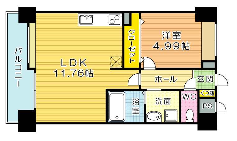 Jースクエアの間取り