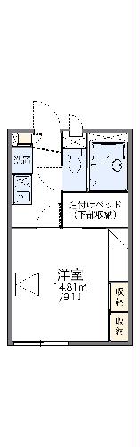 レオパレスグランドカメリアの間取り