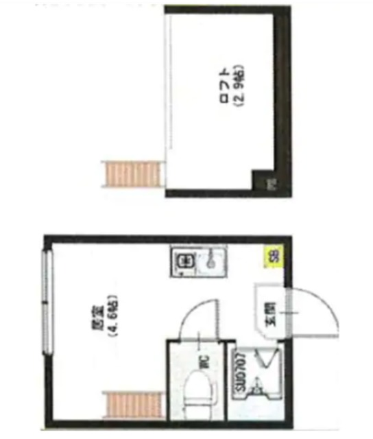 品川区南品川のアパートの間取り