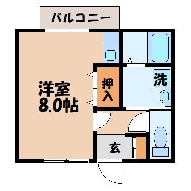 セジュール金堀の間取り