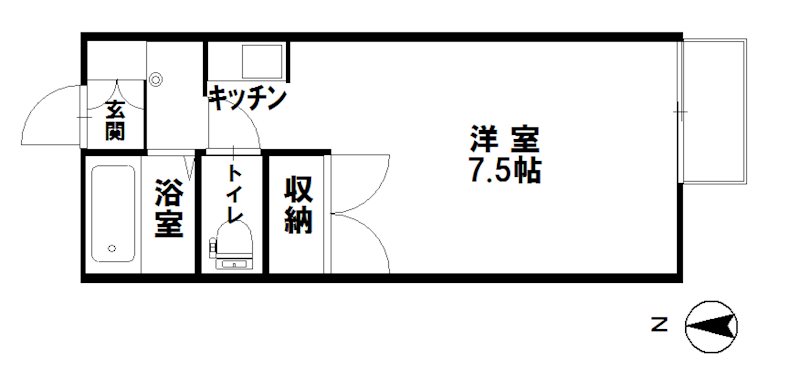 プレジール久安の間取り