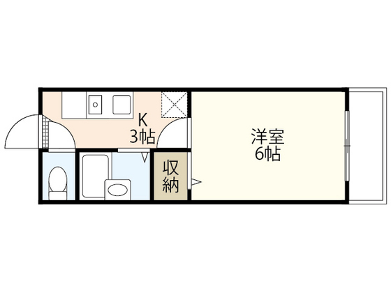 安芸郡坂町横浜中央のマンションの間取り