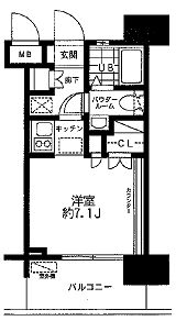 レジディア大森東の間取り