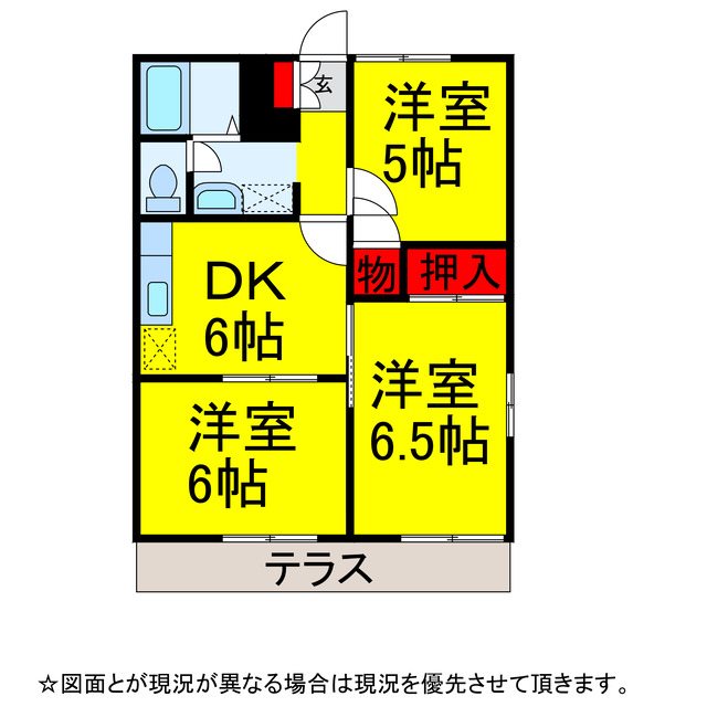 レークヒルAの間取り