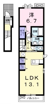 【グランソレイユ壱番館の間取り】