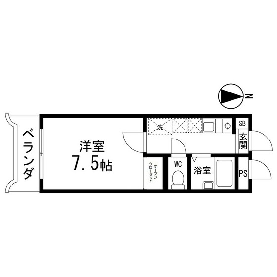 コーポしんしの間取り