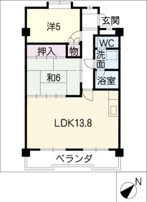 セリメール朝倉の間取り