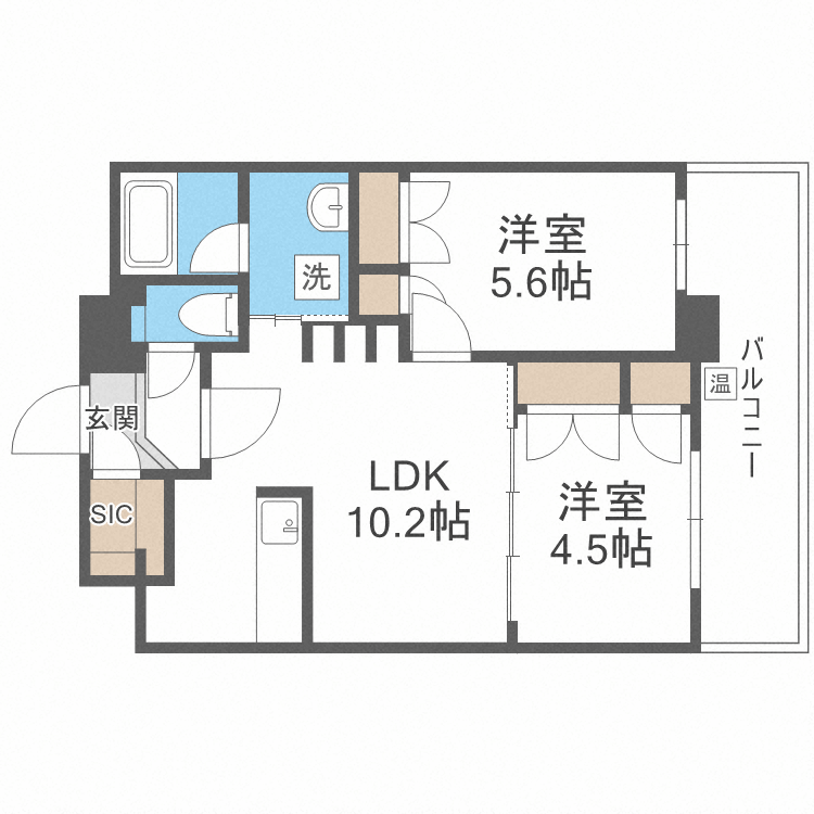 Ｑｕｉｎｔｅｔ　Ｍｉｎａｍｉ　Ｆｕｋｕｏｋａの間取り