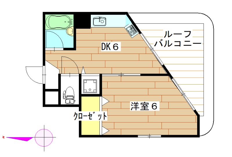 サンウエストSKの間取り