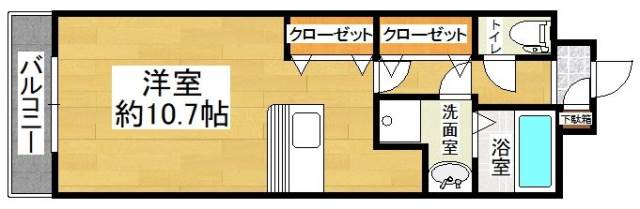 コスモス大里の間取り