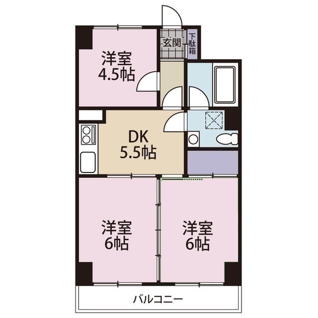 ライブコア辻２丁目の間取り