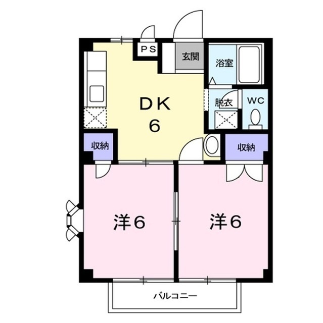 長野市大字柳原のアパートの間取り