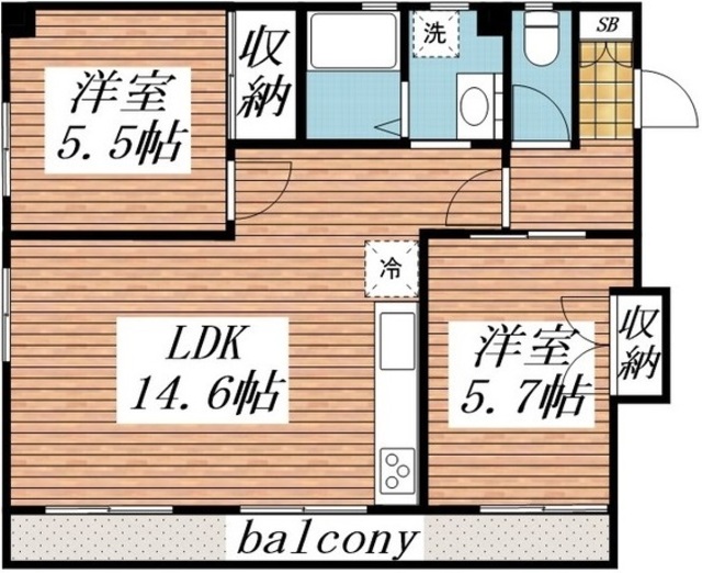 【ベルハウスの間取り】