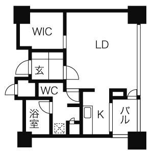 札幌市中央区南七条西のマンションの間取り